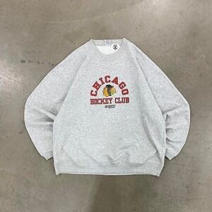 Vintage NHL Chicago Blackhawks CCM Crewneck Sweatshirt 90s Size XL